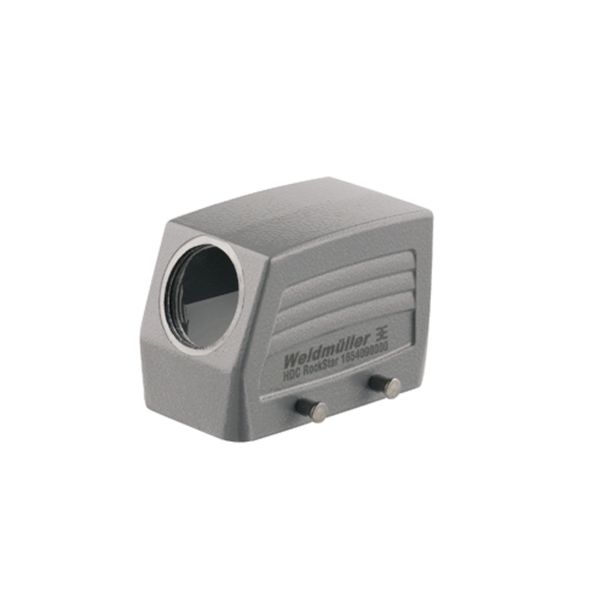 HDC enclosures, Size: 4, Protection degree: IP65, in plugged condition, Cable entry from side, Plug housing, Side-locking clamp on lower side, Standard, Size of cable entries: M 20 image 2