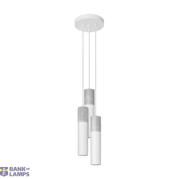 HANGING LAMP BORGIO 3P WHITE GU10 3X40W IP20 image 6