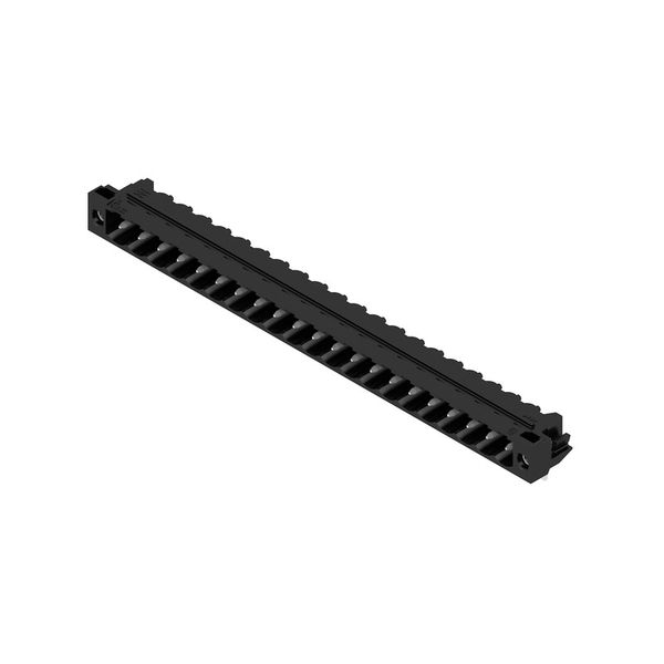 PCB plug-in connector, male header, Solder flange, THT solder connection, 5.08 mm, Number of poles: 21, 90°, Solder pin length (l): 3.2 mm, tinned, black, Box image 4