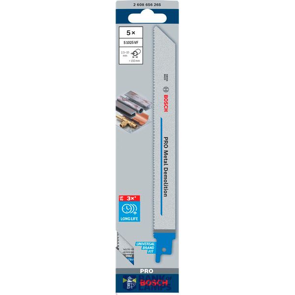 PRO Metal S125VF Demolition Reciprocating Saw Blade 5 pcs. image 3