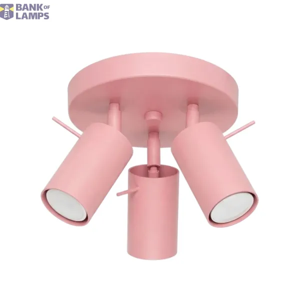 Ceiling lamp RING 3P pink image 1