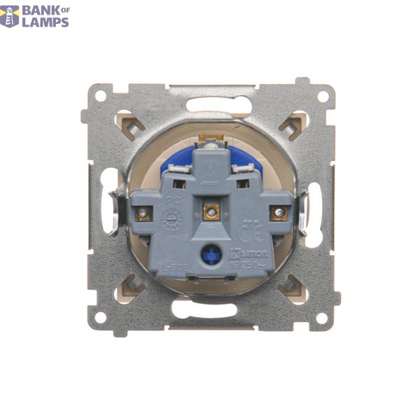 "Bell" push button with LED indicator light, (module), 10AX, quick connection, Bronze matt, metalic image 1