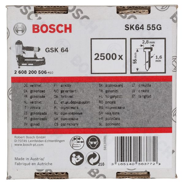 Finish nail SK64 55G 1.6 mm, 55 mm, galvanised image 2