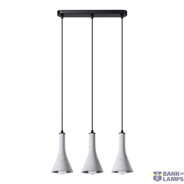 HANGING LAMP REA 3L CONCRETE E14 3X12W IP20 image 2