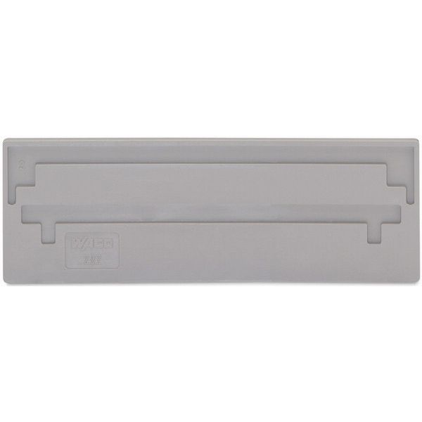 End and intermediate plate 4 mm thick gray image 3