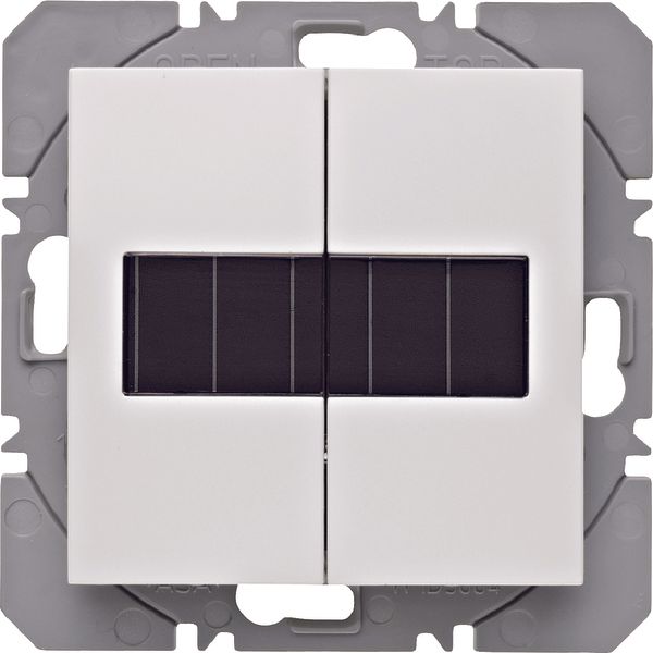KNX radio wall-transmitter 2gang flat solar quicklink, S.1/B.3/B.7, p. image 1