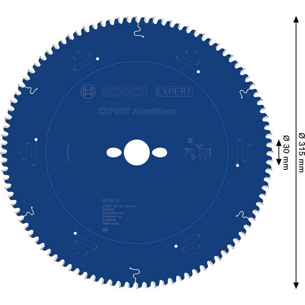 Circular saw blade Expert for Aluminium 315 x 30 x 2,8 mm, 96 image 3