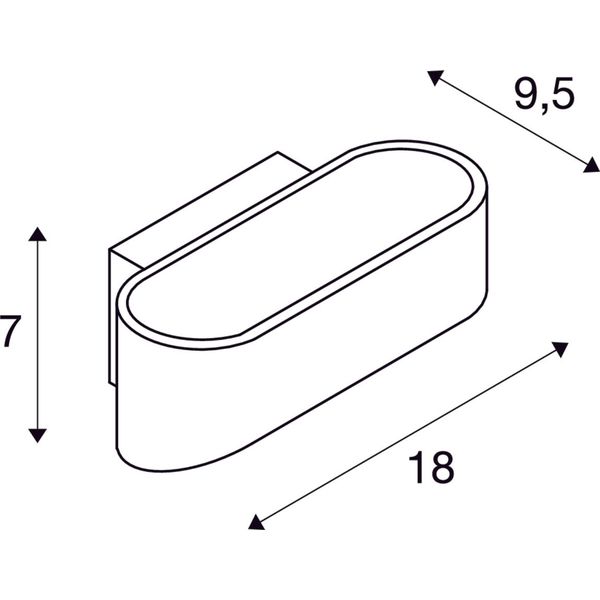 ASSO LED Wall luminaire, white, 2000K-3000K Dim to Warm image 1
