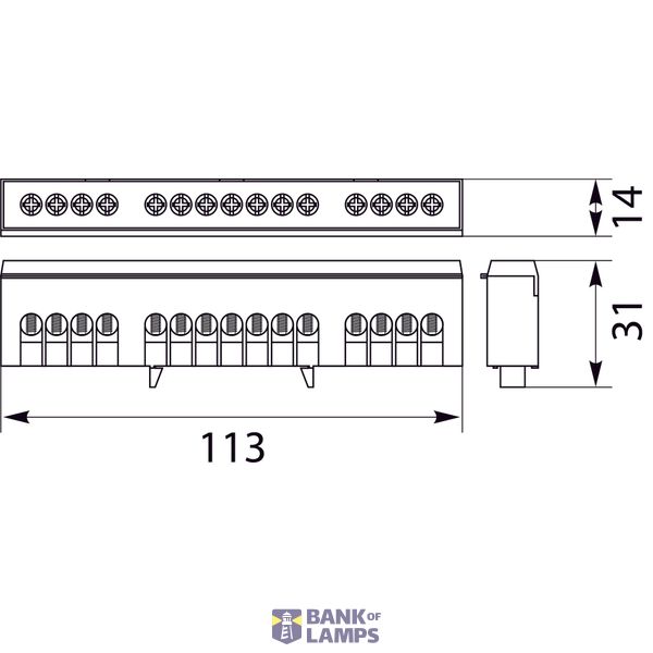 LZB-15P terminal strip image 2