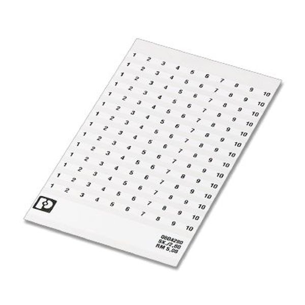 SK  5,08/2,8:FORTL.ZAHLEN 1-10 - Marker for terminal blocks image 2