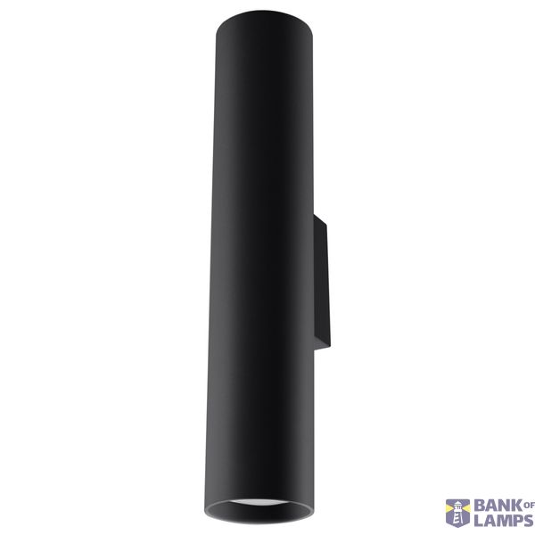 WALL LAMP LAGOS 2 BLACK GU10 2X40W IP20 image 2