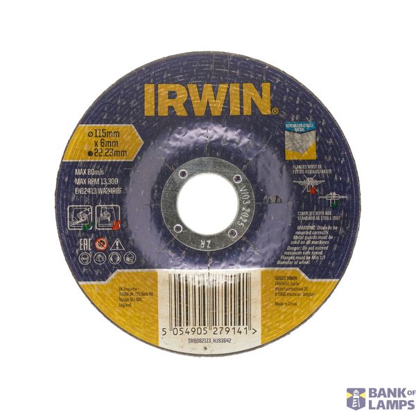 Metal grinding disc 115 x 6 x 22.3mm image 2