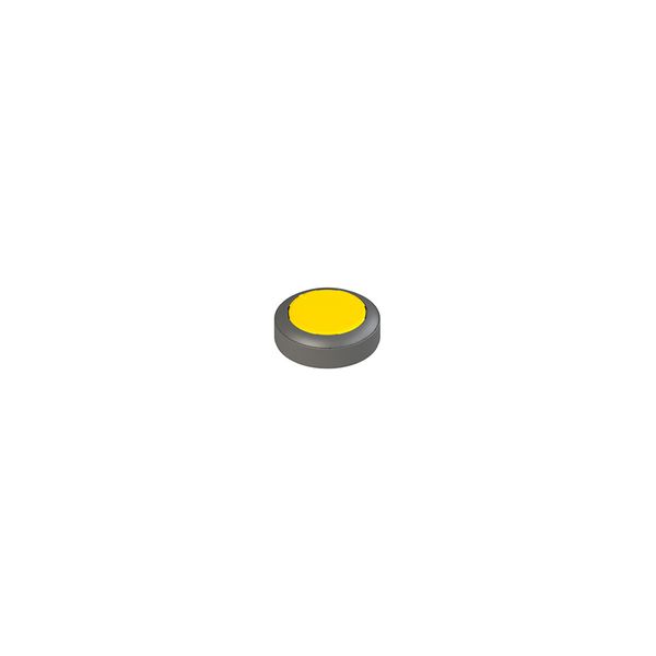 Illuminated button, spring-return, yellow image 1