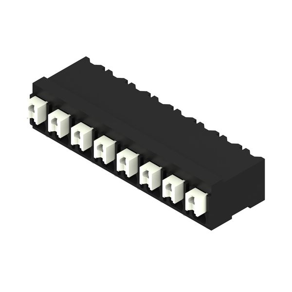 Printed circuit board terminals, 5.00 mm, Number of poles: 8, 90°, black, PUSH IN with actuator, Clamping range, max. : 1.5 mm², Tape image 4