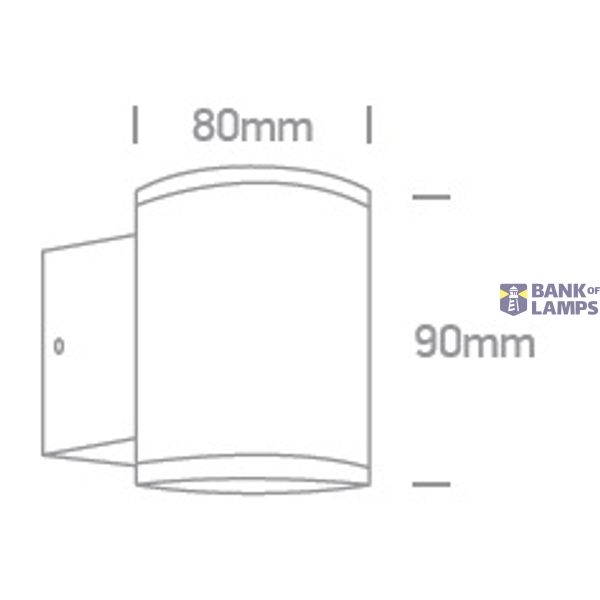 WHITE WALL GU10 10W IP54 image 3