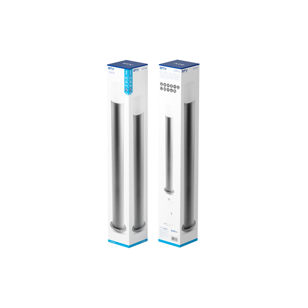 Garden luminaire CORTA, E27, max. 25 W, IP44, post 800 mm, graphite image 3