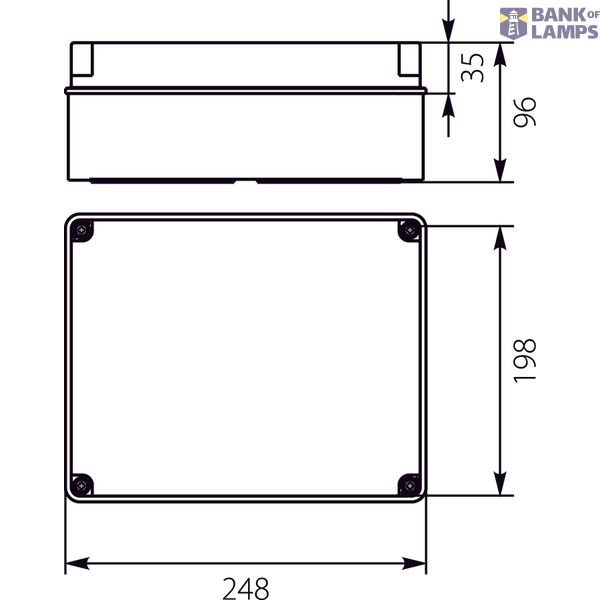 Hermetic box with glands + PMT4 plate image 2