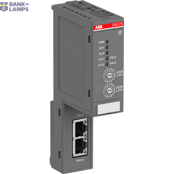 CM579-PNIO-XC:AC500, communication module PROFINET I/O RT, 2xRJ45, integrated switch image 1