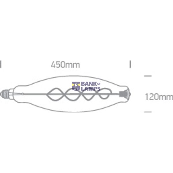 DECORATIVE LED LAMP E27 8w AMBER 230v image 2