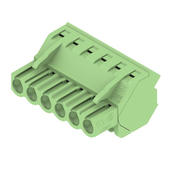 PCB plug-in connector, female plug, 5.08 mm, Number of poles: 6, 225°, Clamping yoke connection, Clamping range, max. : 4 mm², Box image 4
