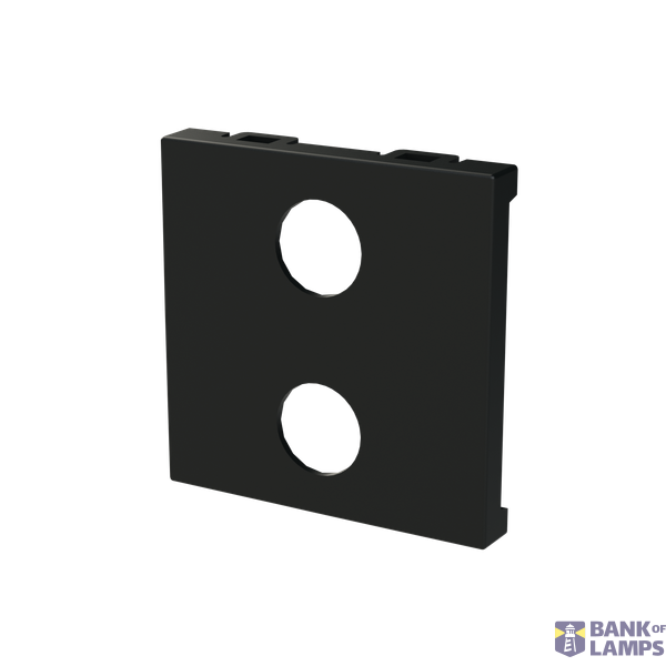 Cover plate - KNX 1/2-gang sensors - 2M - Matt Black image 2
