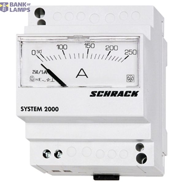 Modular ammeter, 10A-AC, direct, analogue image 1