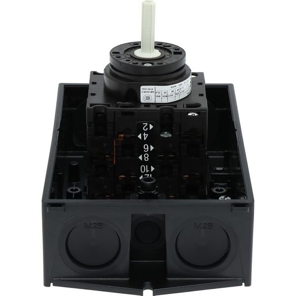 T3-4-8410/I2 Star-delta switches, T3, 32 A, surface mounting, 4 contact unit(s), Contacts: 8, 60 °, maintained, With 0 (Off) position, 0-Y-D, Design number 8410 image 55
