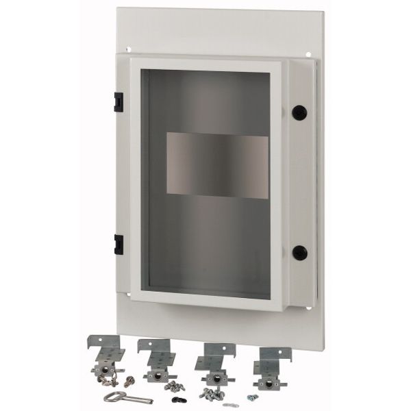 XMN43F04C-55 Front plate, NZM4, 3p, fixed, W=425mm, IP55, grey image 1