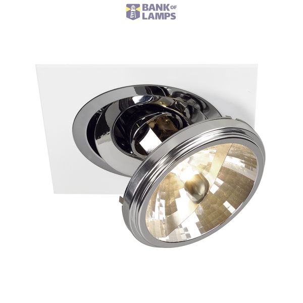 TWISTER QRB111 downlight, round, chrome, max. 75W image 2