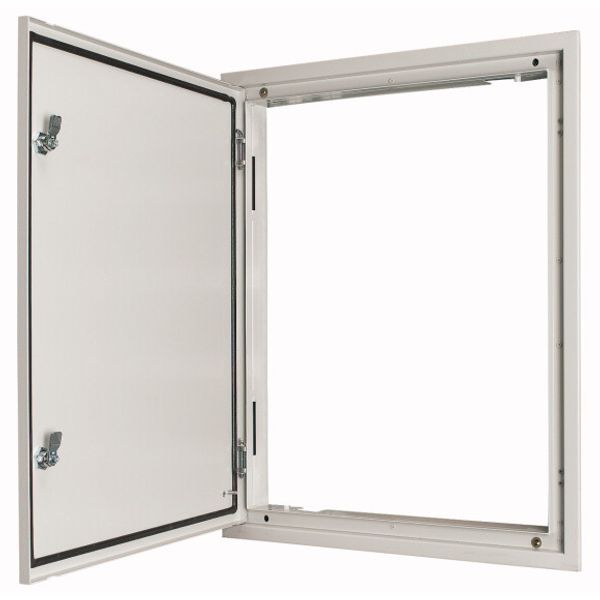 BPM-U-3S-800/15-W 3-component flush-mounted door frame with door, double-bit lock, IP54, HxW=1560x800mm, white image 1