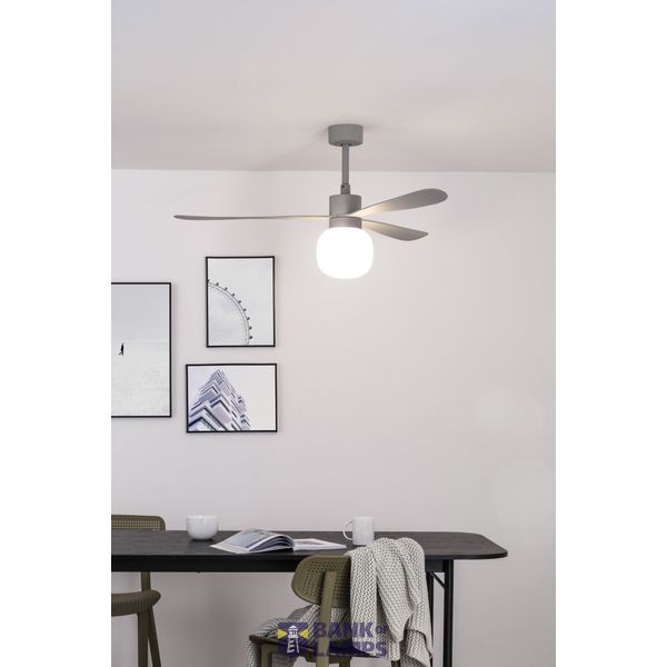 HEYWOOD Ø900MM WHITE 3 BLADES LIGHT WOOD W/R image 2