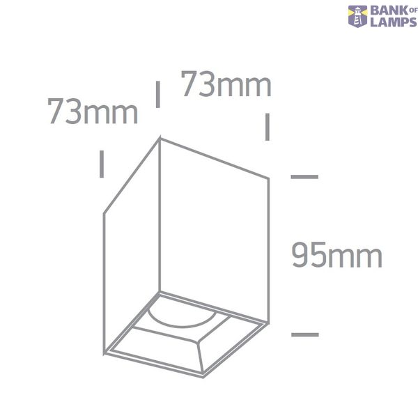 WHITE 12W WW IP20 45deg 230V DARK LIGHT image 2