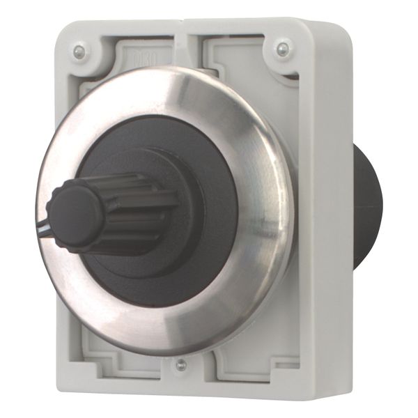 M30I-FR1K-BLANK Potentiometer, flat front, M30, 30.5 mm, Without scale/inscription, R 1 k„¦, P 0.5 W, Front ring stainless steel image 3