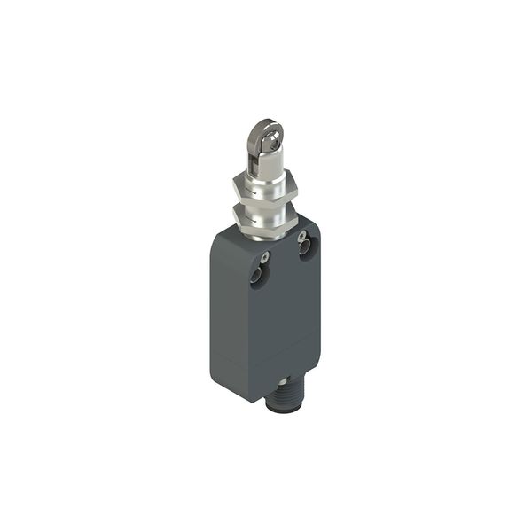 Modular prewired switch with plunger with roller and M12 threaded bearing image 1