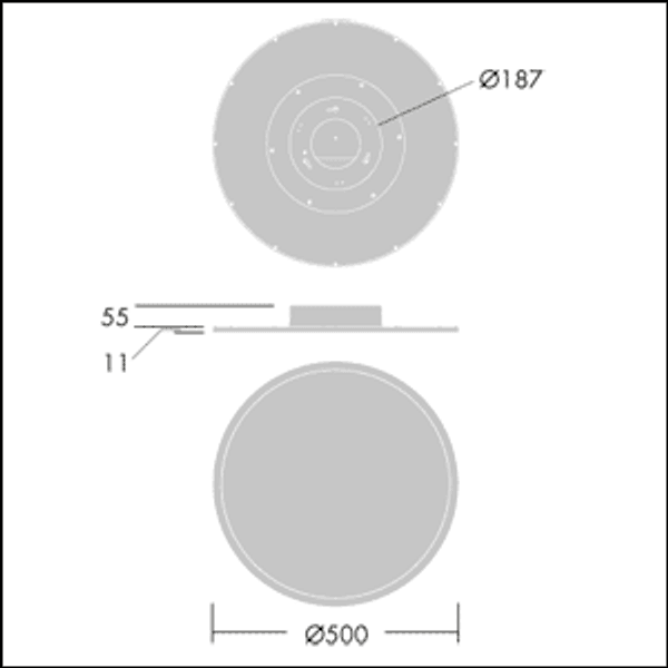 OMEGA C LED3200-840 HF E3 R500 - Recessed LED luminaire image 3