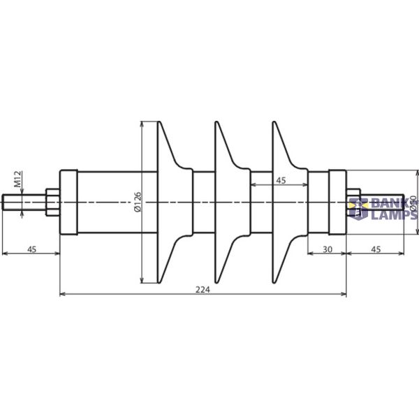 DEHNmid MV arrester Ur: 24kV In: 10kA line disch. class 1 normal creep image 2