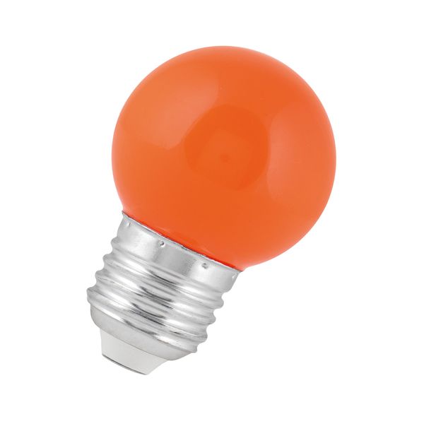 LED Ball G45 E27 240V 1W Orange image 1