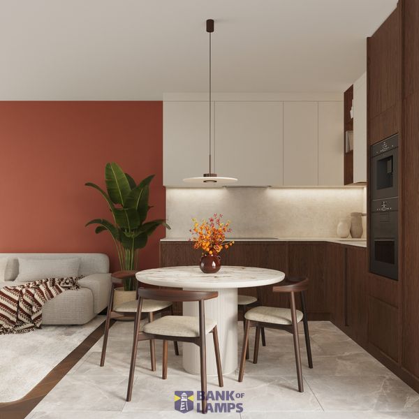 Pendant lamp OVO 1 brązowa/beżowa filc Gx53 image 12