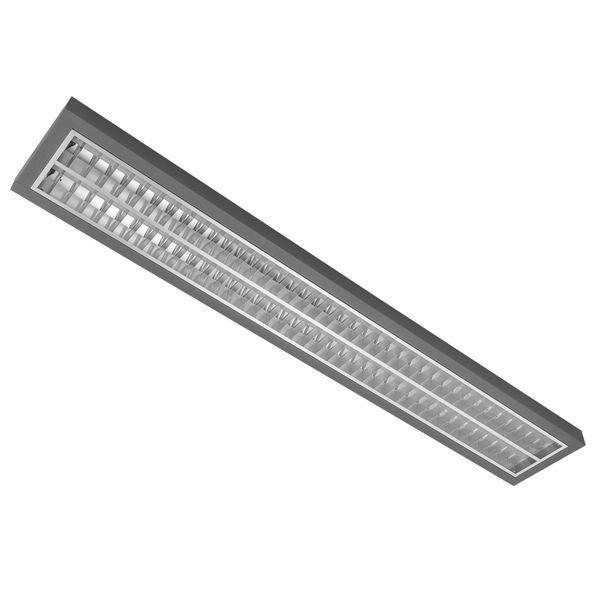 MODUS AREL5000, 2x LED, 1545mm,  mat AL louvre , ceiling/pendant, LED 830, NONSELV 230mA DALI ,white image 1