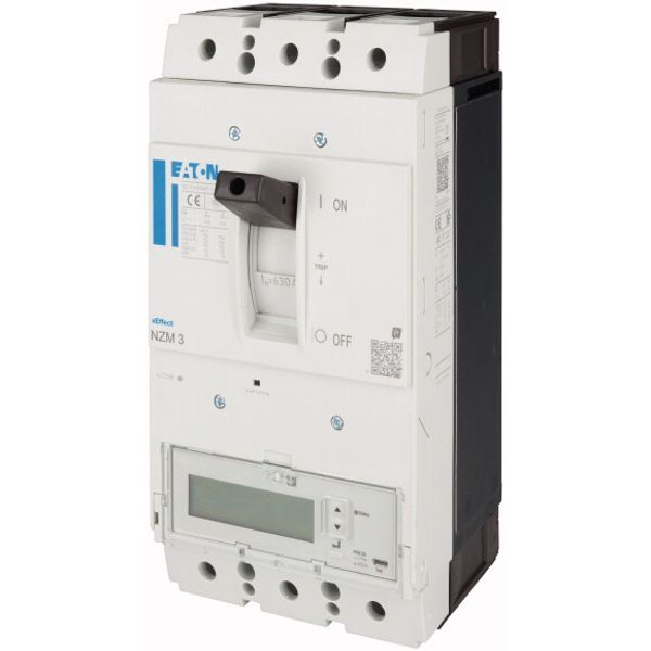 NZMH3-PX630 NZM3 PXR25 circuit breaker - integrated energy measurement class 1, 630A, 3p, Screw terminal image 2