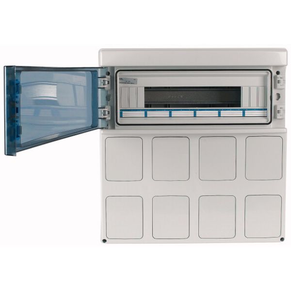 IKA-C-1/18-ST-LID IKA professional distribution board, IP65 + clamps + mounting plate for premoulded built-in sockets image 2