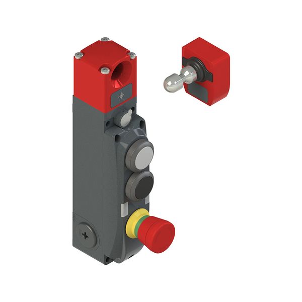 NG series safety switch with lock and integrated control devices, with actuator image 1