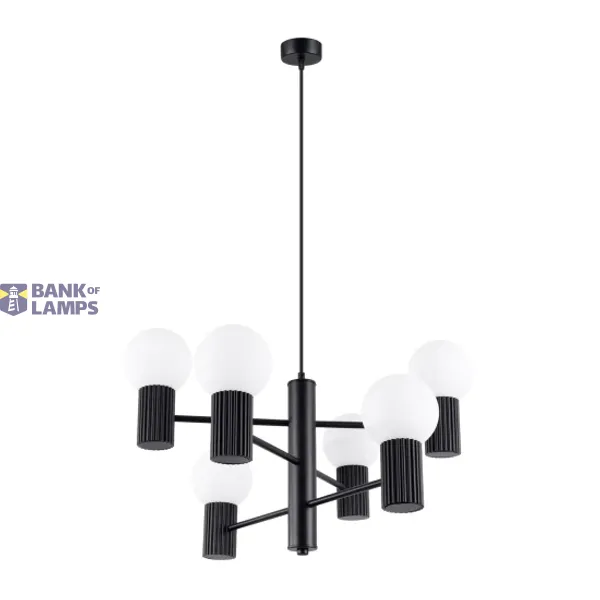 Chandelier HALO 6 black image 1