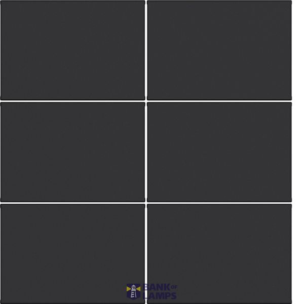 KNX pushbutton cover, 6-way, A.x/C.x, matte night black image 1