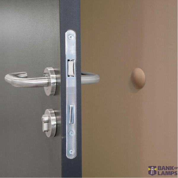 self-adhesive doorstop big beige Ø60mm (10pcs) image 2