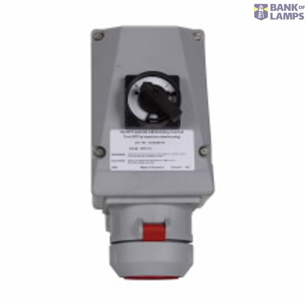 IEC 60309 industrial interlock, 20A, 3-wire, 4-pole, Glass reinforced polyamide, 3 phase 250 Vac image 2