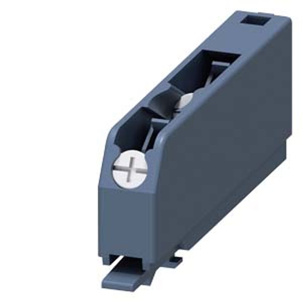 Terminal, removable, 2-pole, screw terminals up to 2x 1.5 mm2 or 1x 2.5 mm2 image 1