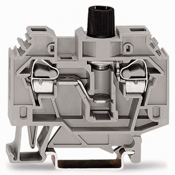 2-conductor fuse terminal block without blown fuse indication for DIN- image 1