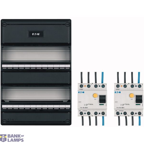 Systeem 55 consumer unit + 2x RCD 4-pole 40A, 30mA, A image 2