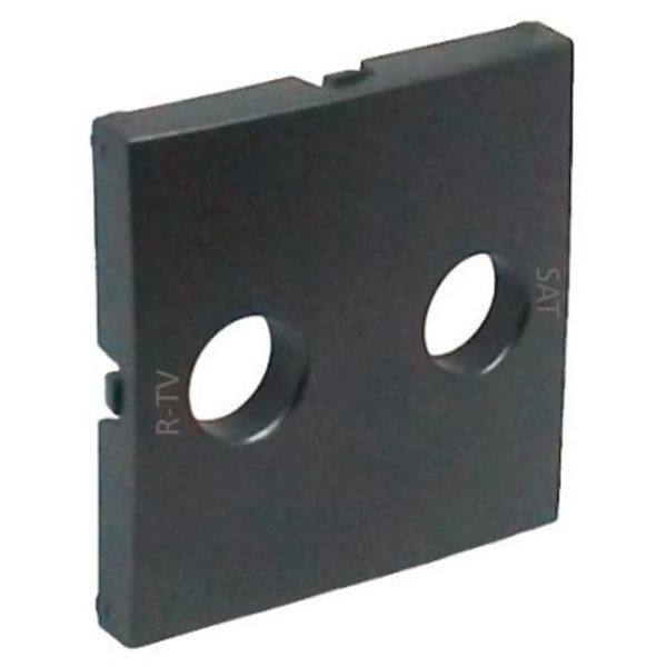 C.PLATE F/R TV-SAT SOCK MULTIBR 2 OUTP GRAY image 1